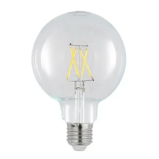 Kihagyhatatlan ajánlat G95 E27 LED izzó, 4 W, 2700 K, izzószálas, teljesen dimmelhető