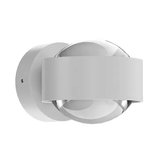 Azonnali szállítás Puk Mini Wall LED 2x8W lencsék átlátszó, matt fehér