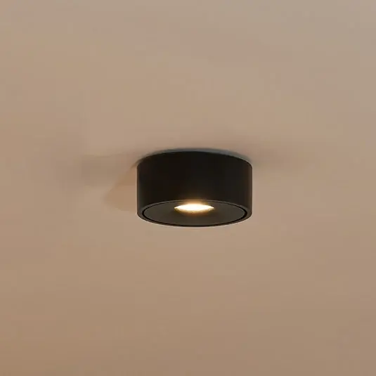 Arcchio Rotari LED mennyezeti lámpa, fekete, fém, Ø 12 cm Legjobb ár