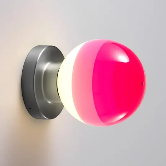 Azonnali szállítás MARSET LED fali lámpa Dipping Light A2, rózsaszín/szürke