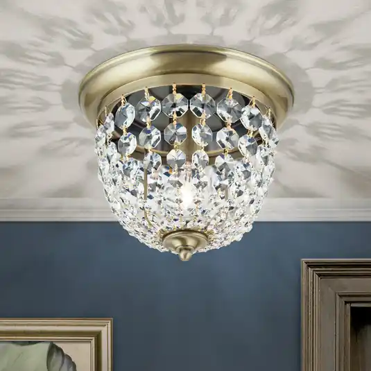 Utolsó esély Plafond mennyezeti lámpa, patina/átlátszó, Ø 26 cm
