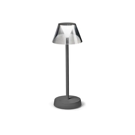 Ideal Lux Lolita LED terasz lámpa, akku, szürke Árcsökkenés