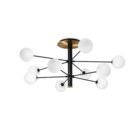 Ideal Lux Cosmopolitan fekete/brass 10fl Ø 124 Kihagyhatatlan ajánlat