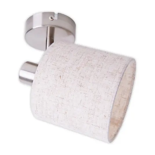 Biztonságos fizetés Mennyezeti lámpa Maron, egy izzós, textil, bézs