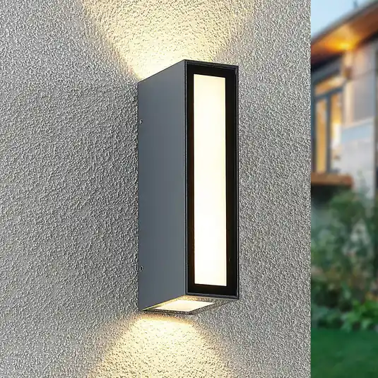 Prios Loriava LED kültéri fali lámpa sötétszürke színben Vedd meg online