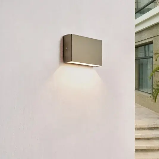 Arcchio Karline LED kültéri falilámpa, 530 lm, rozsdamentes acél, IP65 Csak ma