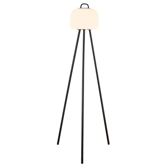Végkiárusítás LED álló világítás Kettle Tripod fém, búra 22 cm