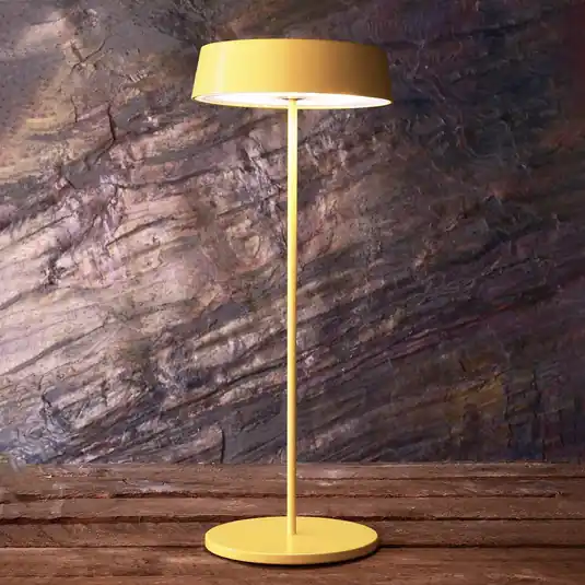 Utolsó esély LED lámpa Miram akkuval, szabályozható, sárga