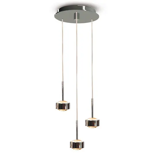 Vedd meg most Puk Drop Trio függőlámpa, króm, 3 lámpás, G9