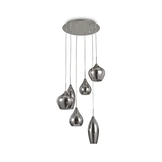 Ideal Lux Soft függő lámpa hat izzós króm/füst Vedd meg most