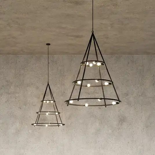 Különleges ajánlat Artemide El Porís függőlámpa, Ø 120cm 12-light