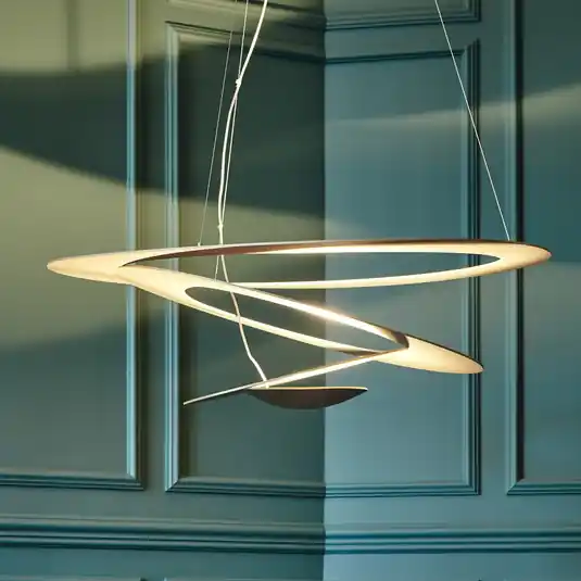 Újdonság Artemide Pirce LED lógó lámpa arany 3 000 K