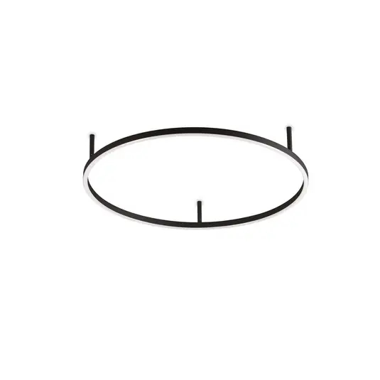Ideal Lux LED mennyezeti lámpa Oracle Slim Ø 70 cm fekete 3000K Szezonális akció