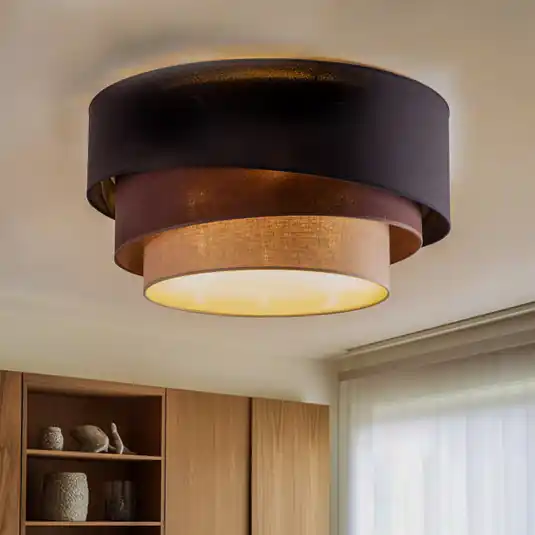Euluna Trio Max, Ø60cm, fekete/föld/cappuccino Olcsó