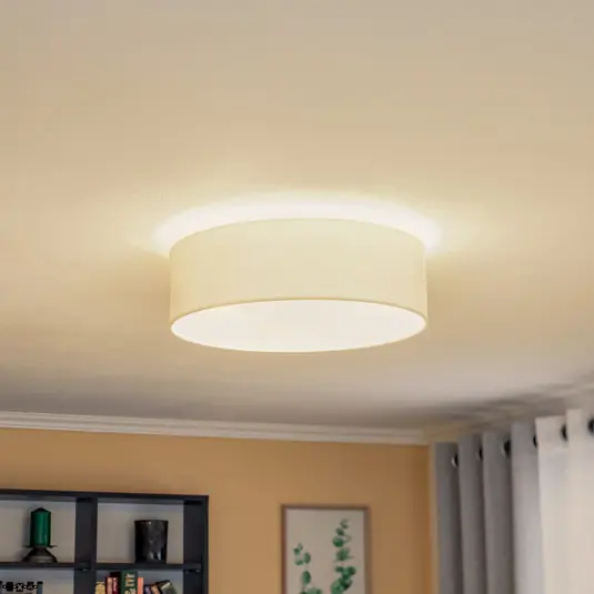 Outlet Euluna görgős takaró, szövet árnyékoló, ekrü, Ø 40 cm