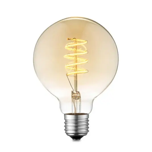 Lucande LED izzó E27 G95 4 W 2700 K, dimmelhető, borostyánszínű Vásárlói kedvenc