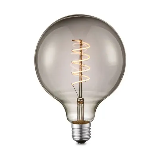 Lucande LED izzó E27 G125 4 W füst 1,800 K dimmelhető Ajánlat