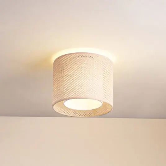 Csak ma Lindby mennyezeti lámpa Soula, Ø 26 cm, bézs, műanyag, E27
