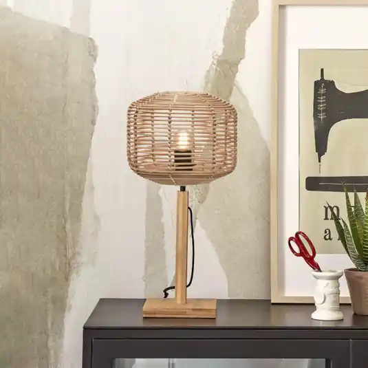 Szuper ajánlat GOOD & MOJO Tanami asztali világítás, 40 cm, natúr