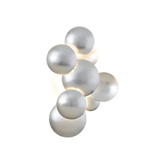 BOLLADARIA LED fali lámpa, ezüst, 42 x 27 cm, fém, dimmelhető fényerővel Exkluzív ajánlat