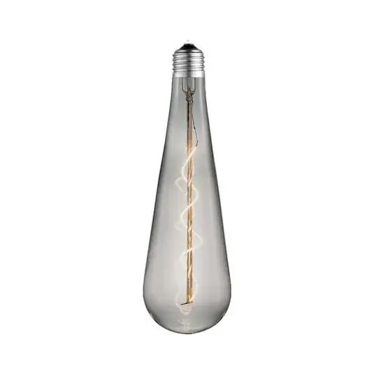 Lucande LED csepp alakú lámpa E27 4 W, füstös, Ø 9 cm, 1800 K Korlátozott ajánlat