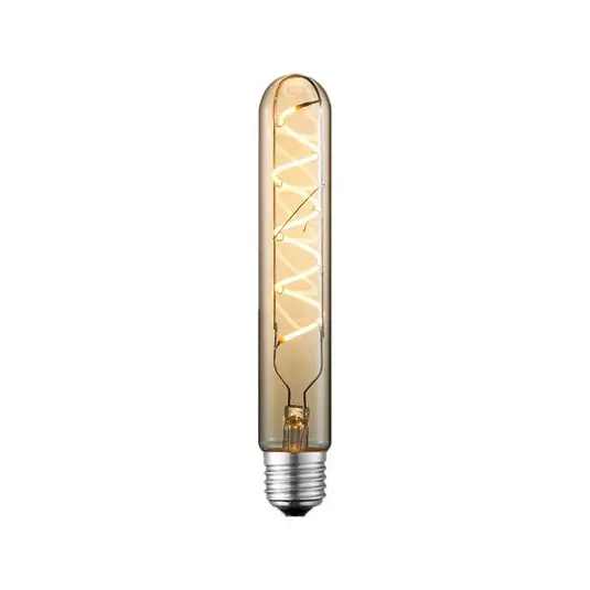Vedd meg most Lucande LED fénycső, E27, 4 W, átmérő 3 cm, borostyánszínű, 2700 K
