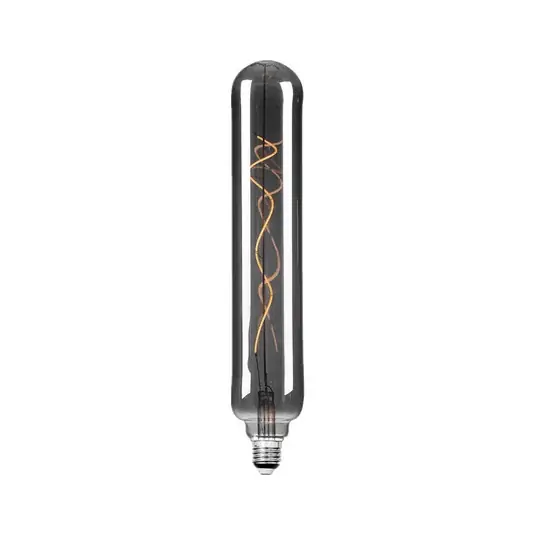 Nézd meg most Lucande LED fénycső, E27, 4 W, átmérő 6 cm, titán, 1800 K