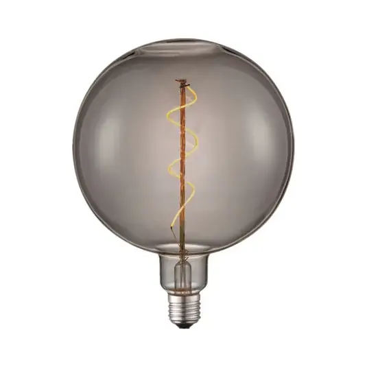 Szuper akció Lucande LED-gömb E27, átmérő 18 cm, 4 W, 1800 K, füstös