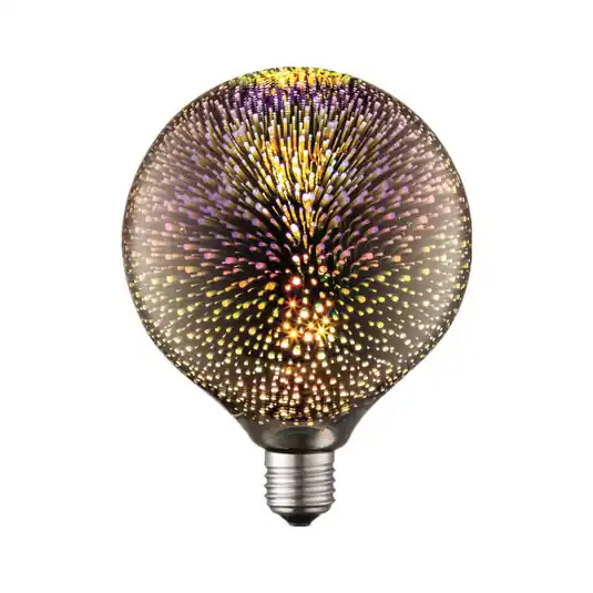 Szuper akció Lucande LED izzó E27, átmérő 12,5 cm, 4 W, 3D tűzijáték