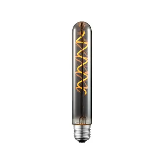 Lucande LED fénycső, E27, 4 W, átmérő 3 cm, titán, 1800 K Legjobb ár