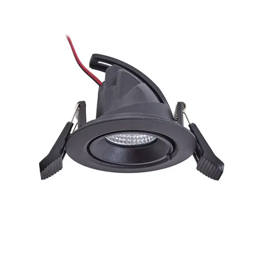 Csak ma Arcchio Harcos LED downlight, fekete, Ø 8 cm, 4,000K