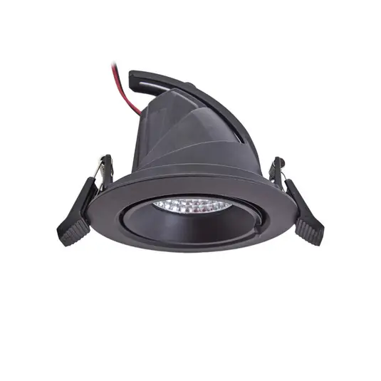 Arcchio Harcos LED downlight, fekete, Ø 11 cm, 4,000K Utolsó esély