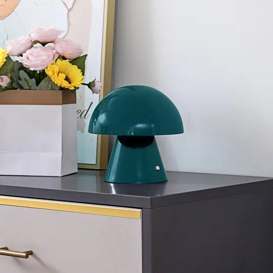 Lindby LED-es, újratölthető asztali lámpa Nevijo, benzin, Ø18cm, USB, Végkiárusítás