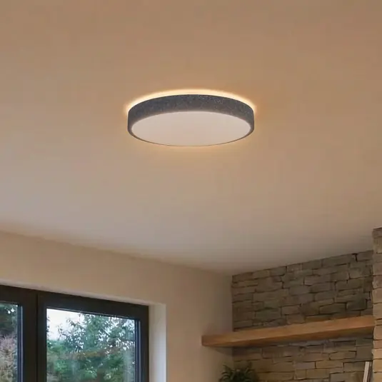 Lindby Smart LED mennyezeti lámpa Elmor Ø 39 cm szürke RGB CCT szürke Népszerű