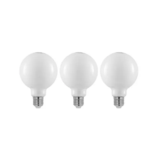 LED izzó E27 4W 2700K G95 Globe dimmelhető opál 3 db Exkluzív ajánlat