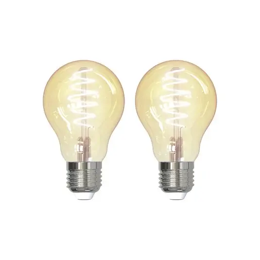Népszerű LUUMR Smart E27 4.9W ZigBee Tuya Hue borostyán 2 darabos készlet