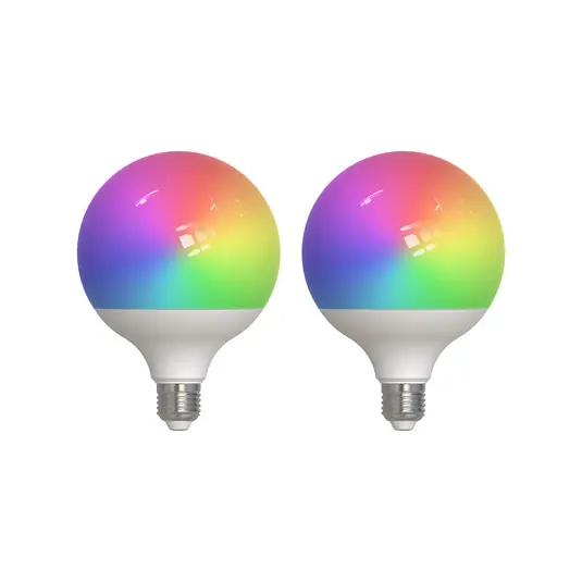 Bestseller LUUMR Smart LED, 2, E27, G125, 9W, RGBW, CCT, matt, Tuya