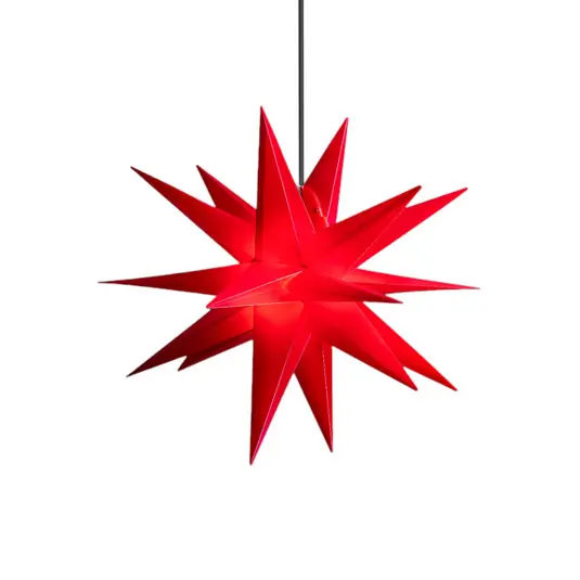 Árengedmény STERNTALER LED csillag, piros, Ø 40 cm, 18 ágú, IP44
