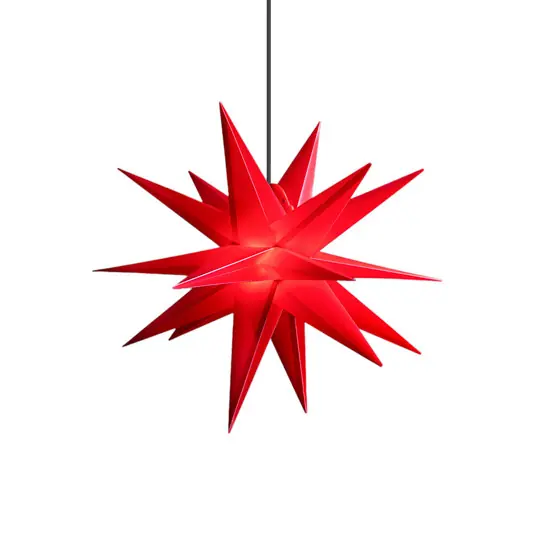 Prémium STERNTALER LED csillag, piros, Ø 55 cm, 18 ágú, IP44