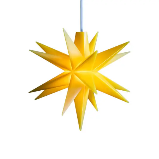 Akciós ár STERNTALER LED csillag, sárga, Ø 8 cm, 18 ágú, IP44 elem