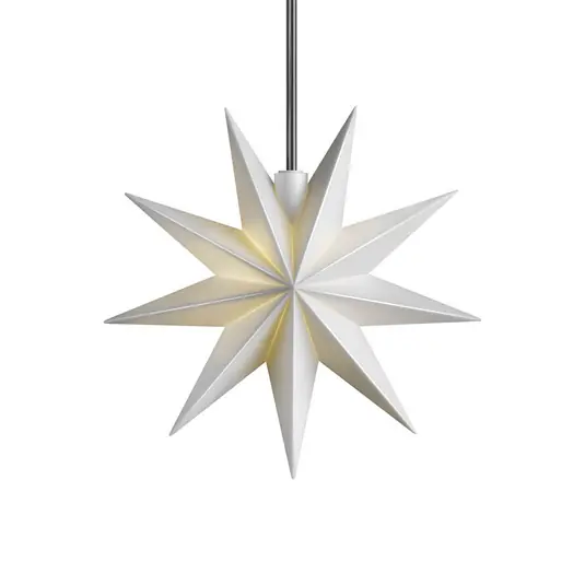 STERNTALER LED csillag, fehér, Ø 11 cm, 9 ágú, IP44 elem Legkelendőbb