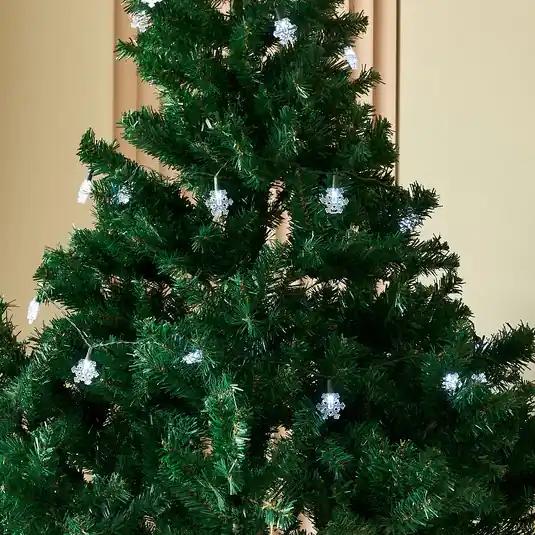 Lindby LED tündérvilágítás Parrik, hópelyhek, 620 cm, IP44 Olcsóbb