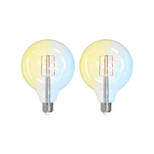 LUUMR Smart LED izzószál készlet 2 darab E27 G125 7W világos Tuya Korlátozott ajánlat