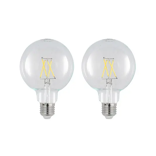 LED izzó E27 4 W 2700 K G95 gömb átlátszó 2-es Kiárusítás