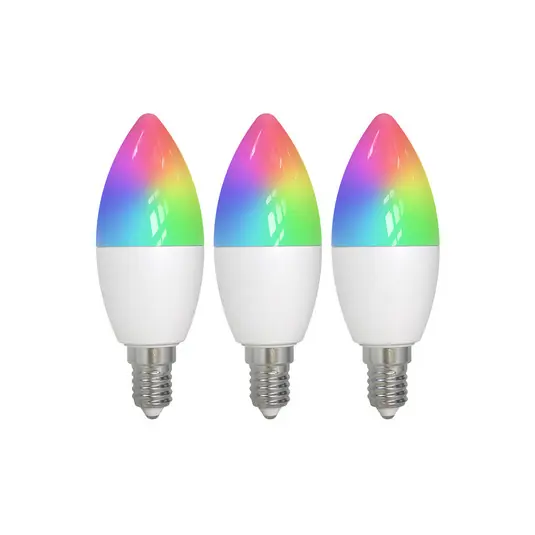 Rendeld meg most LUUMR Smart E14 4.9W CCT RGB ZigBee Tuya Hue 3 darabos LUUMR Smart E14