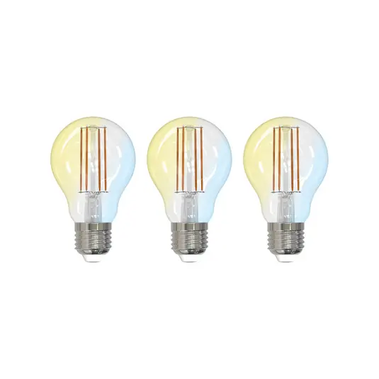 Kedvezmény LUUMR Smart LED E27 A60 7W ZigBee Tuya Philips Hue 3 darabos készlet