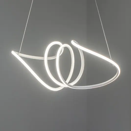 LED lógó világítás Loca, műanyag, fehér, 56 W, hossz 70 cm Outlet