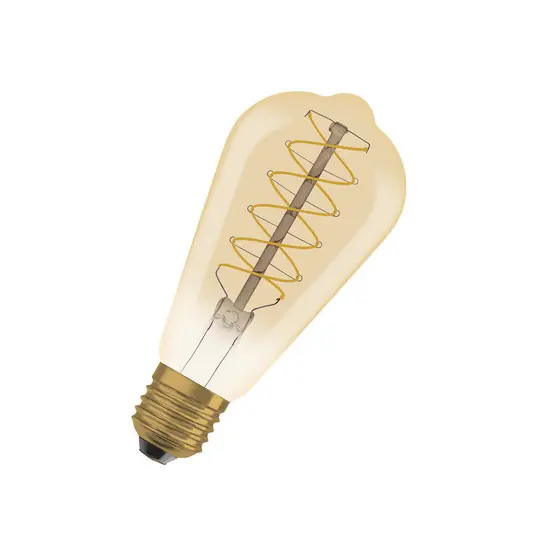 Utolsó esély OSRAM LED Vintage 1906 Edison, arany, E27, 7 W, 2200 K, dim.