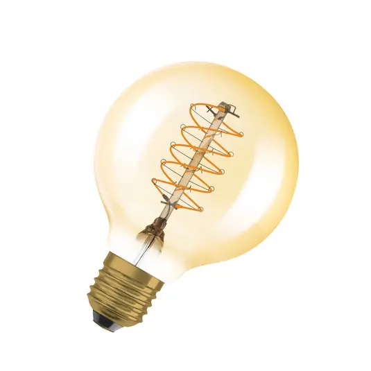 Legkelendőbb OSRAM LED Vintage 1906, G80, E27, 7 W, arany, 2200 K, dim.