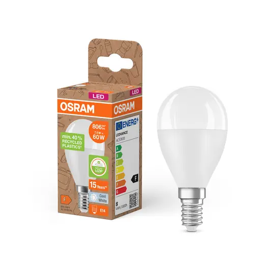 OSRAM LED Classic Star, csepp, matt, E14, 7,5 W, 4.000 K Különleges ajánlat